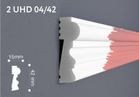 Молдинг ударопрочный под покраску Unica UHD 04/42